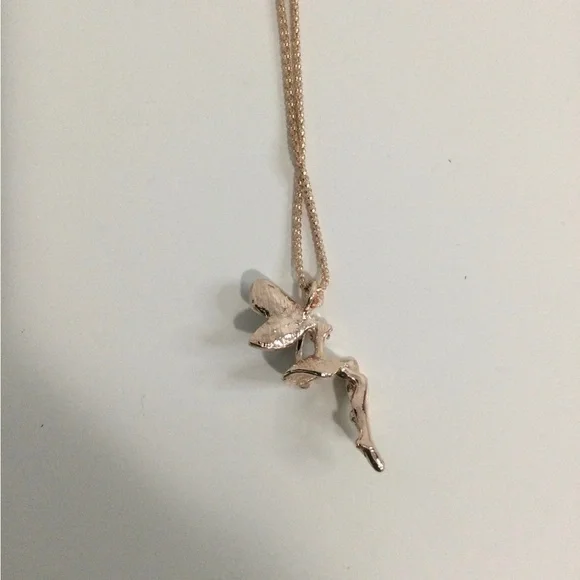 Betsy Johnson Gold tone Fairy Pendant Necklace 🧚♀️ - Picture 4 of 12